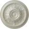 Ekena Millwork Oslo Ceiling Medallion (Fits Canopies up to 7 5/8"), Hand-Painted Flash Blue, 38 3/8"OD x 2 7/8"P CM38OSFBS - alternate 1